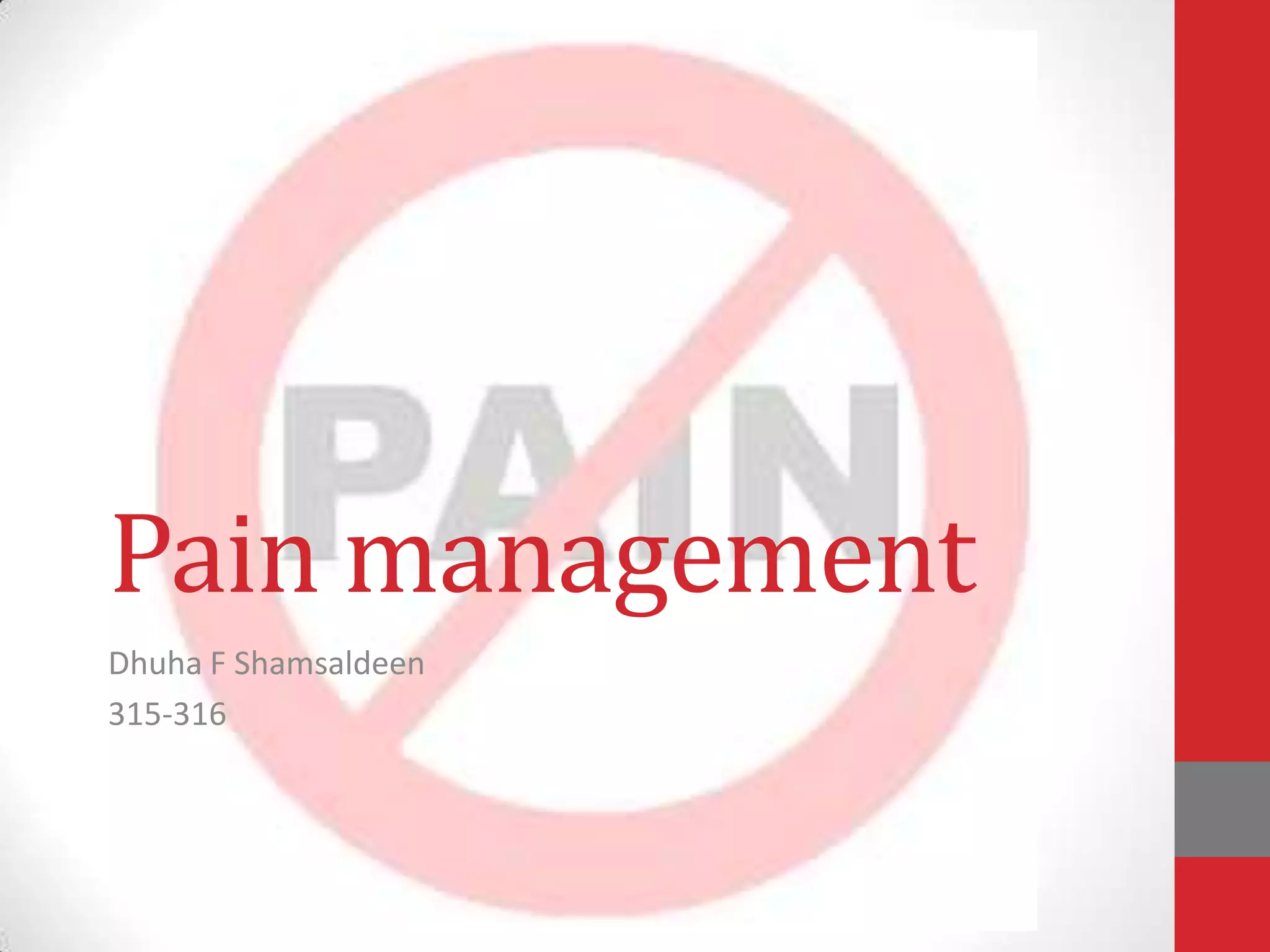 Pain management during labor PPT