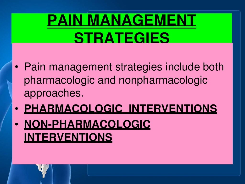 Pain management ppt