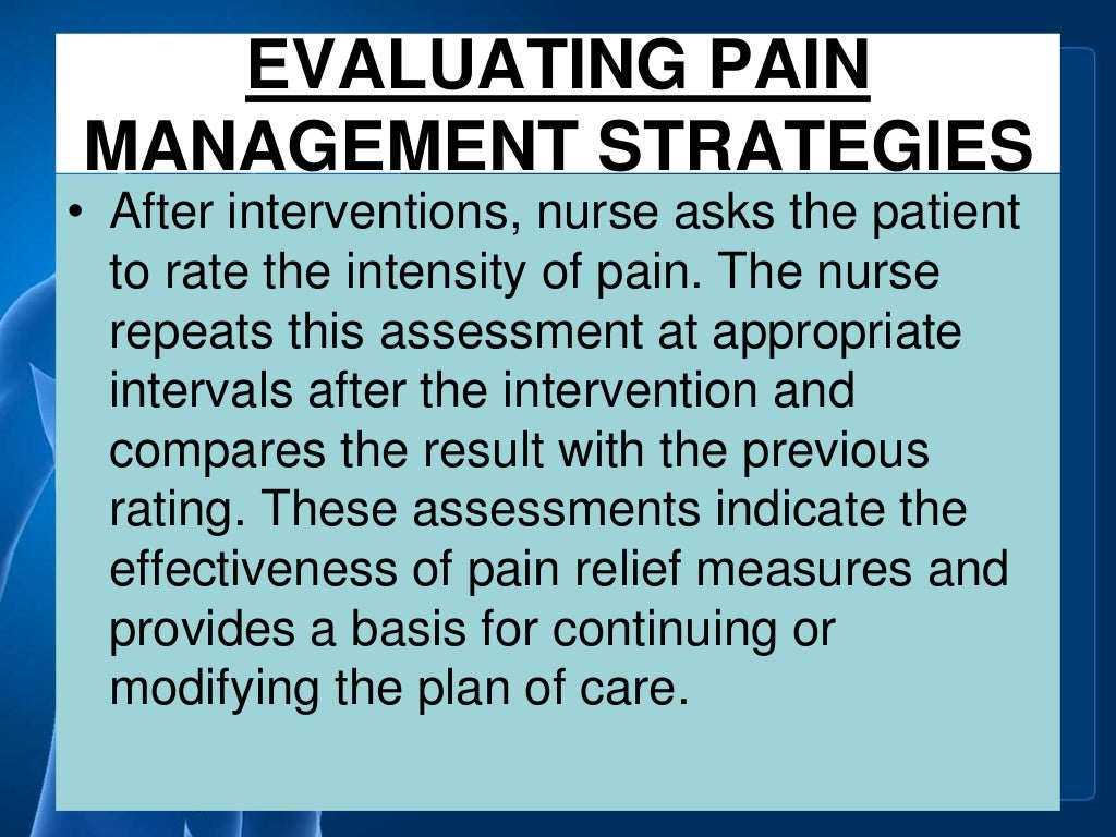 Pain management ppt