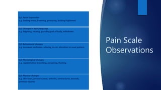 How to use the Pain Scale for your client