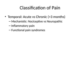 Comprehensive Overview of Pain Pathophysiology and Clinical ...