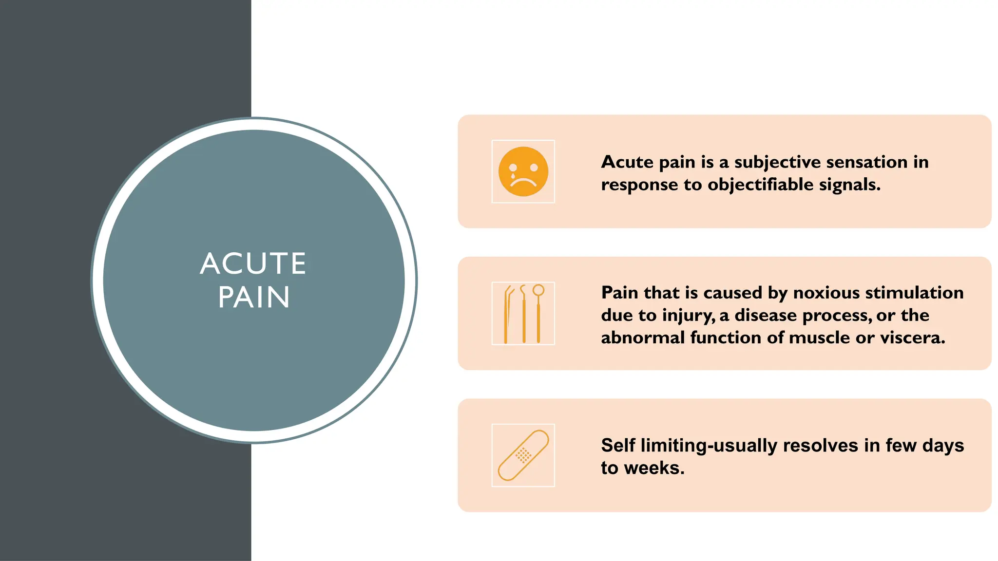 anatomy of pain pathway and management of acute postoperative pain | PPTX