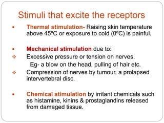 Temperature Stimuli Pain pathways | PPTX