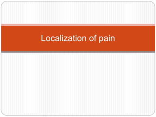 Pain pathways | PPTX