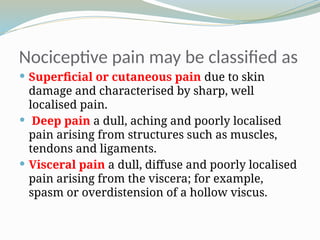 Comprehensive Overview of Pain Pathways and Opioid Analgesics | PPTX