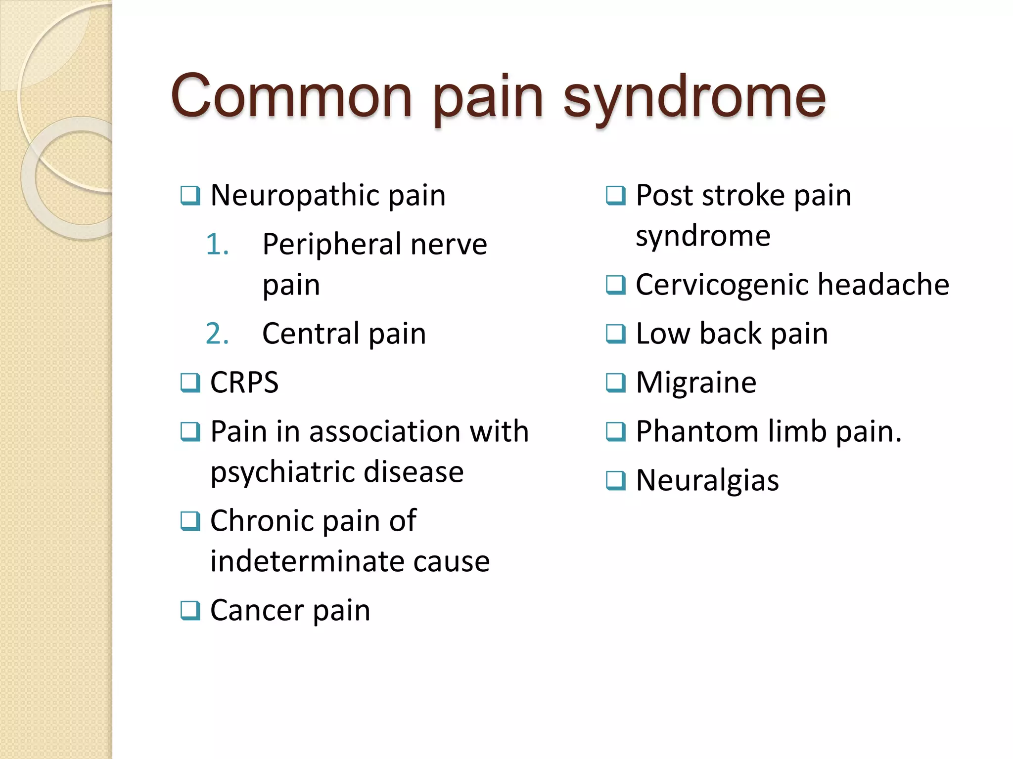 PATHOPHYSIOLOGY AND MANAGEMEMENT OF PAIN | PPTX