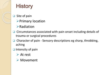 PATHOPHYSIOLOGY AND MANAGEMEMENT OF PAIN | PPTX