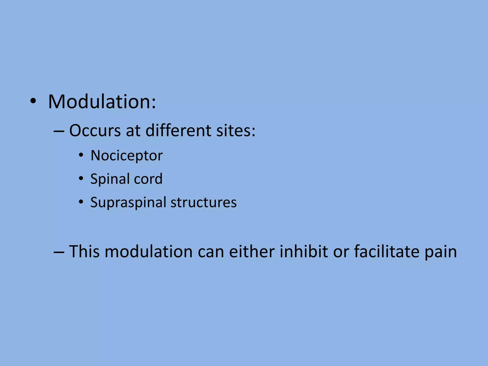 Pain physiology | PPTX