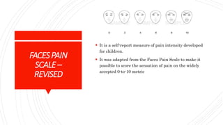 Faces Score Pain scales | PPTX