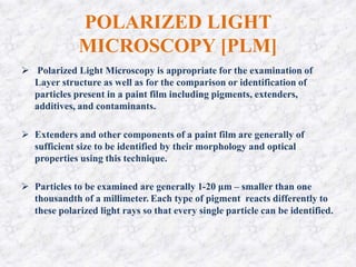 Plm Light Rays paint-examination.pptx-lab as well as theory | PPTX
