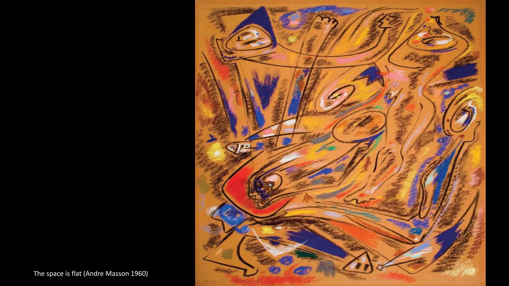 The space is flat (Andre Masson 1960)