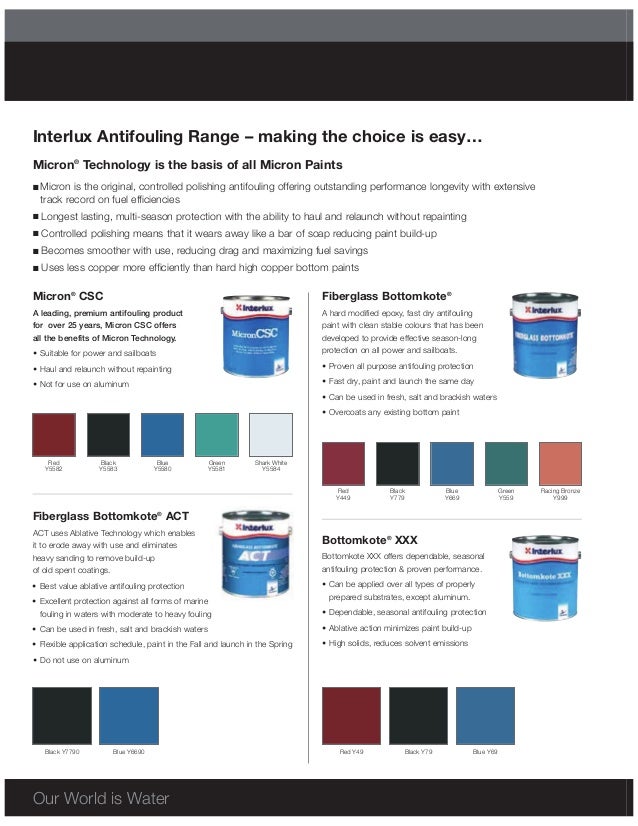 Interlux Marine Paint Color Chart 8 Paint Accessories