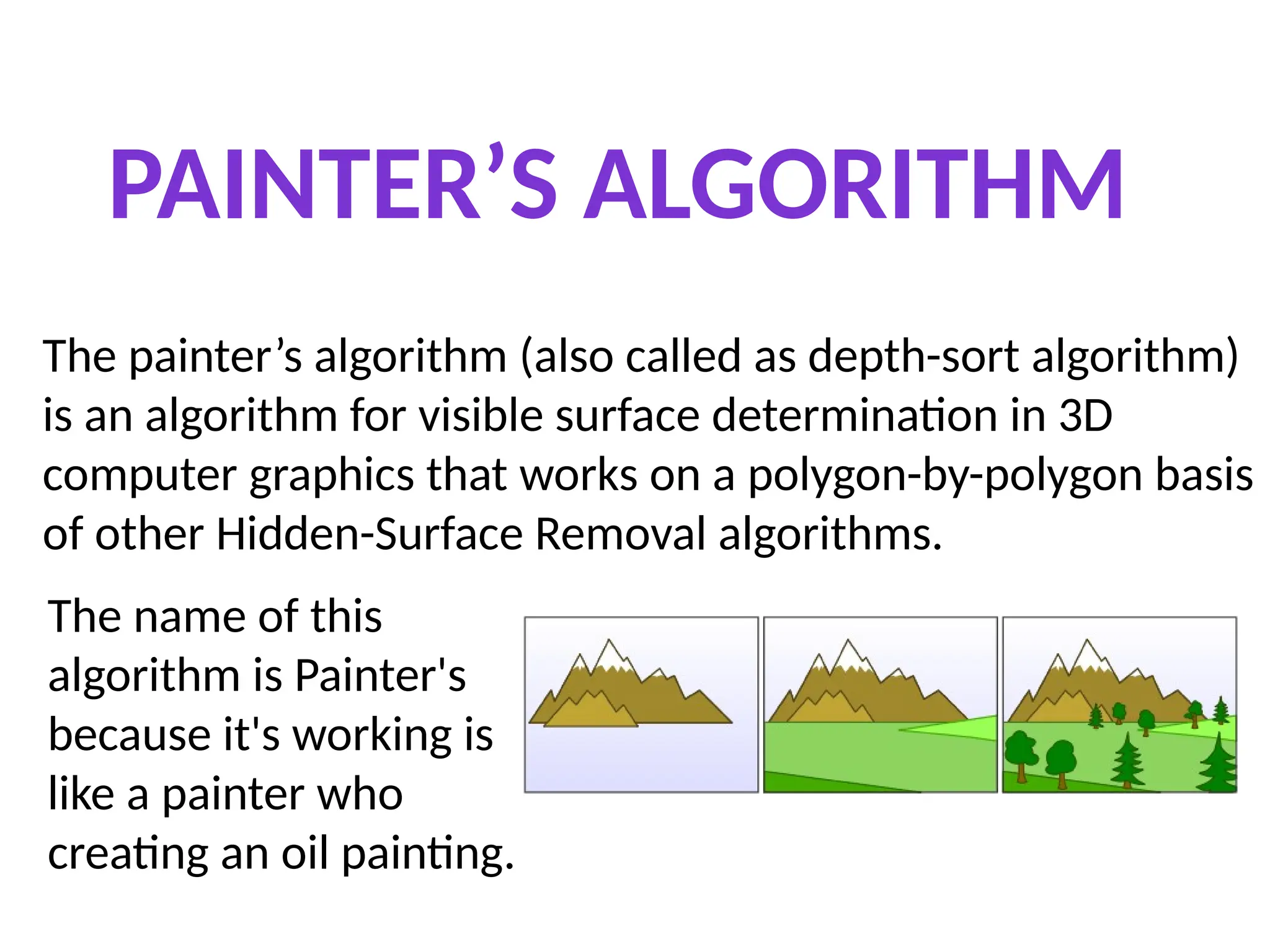 Painter's Algorithm https://www old.pptx | Graphics Software | Computer ...