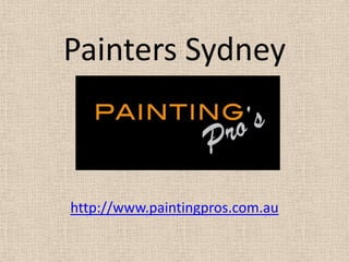 Painters Sydney http://www.paintingpros.com.au 