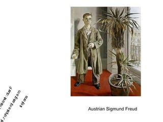 Austrian Sigmund Freud
Freud:tension,d
marginal,metaphor,f
analysis
 