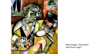 Mark Chagall “ Self potrait
with Seven finger”
 