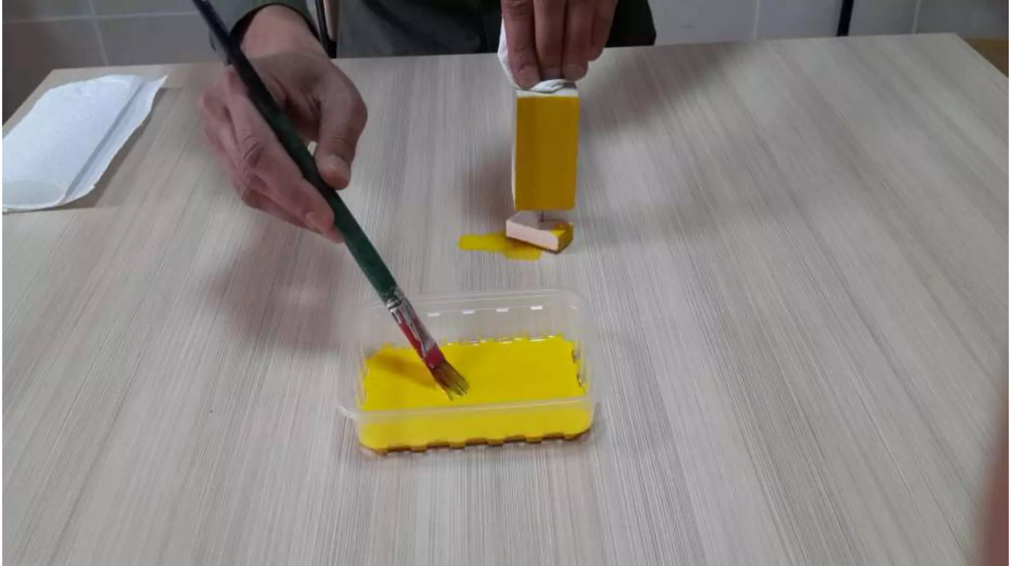 Painting a wood - work skills