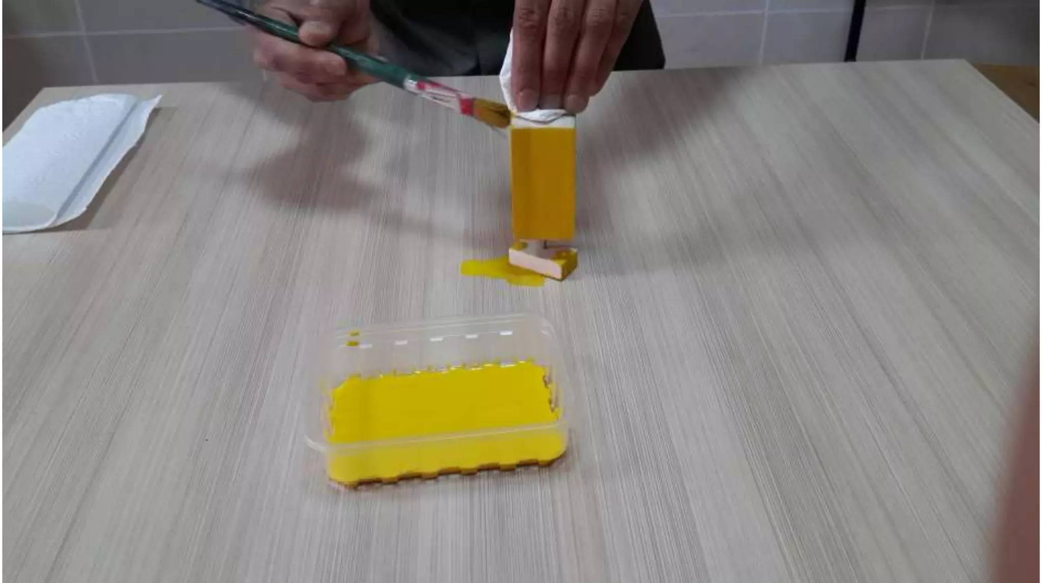 Painting a wood - work skills