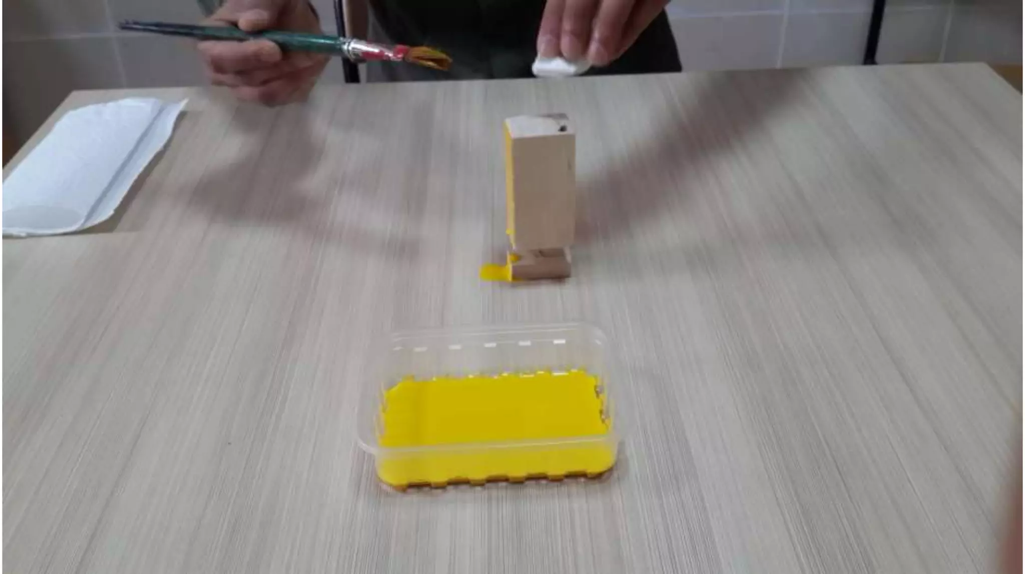 Painting a wood - work skills