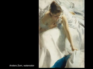 Anders Zorn, watercolor
 
