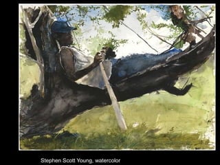 Stephen Scott Young, watercolor
 