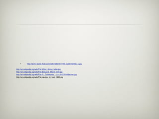 •       http://farm4.static.flickr.com/3267/2857577795_ba9016249a_o.jpg

http://en.wikipedia.org/wiki/File:Villon_dining_table.jpg
http://en.wikipedia.org/wiki/File:Edouard_Manet_049.jpg
http://en.wikipedia.org/wiki/File:G._Caillebotte_-_Le_d%C3%A9jeuner.jpg
http://en.wikipedia.org/wiki/File:Lautrec_in_bed_1893.jpg
 