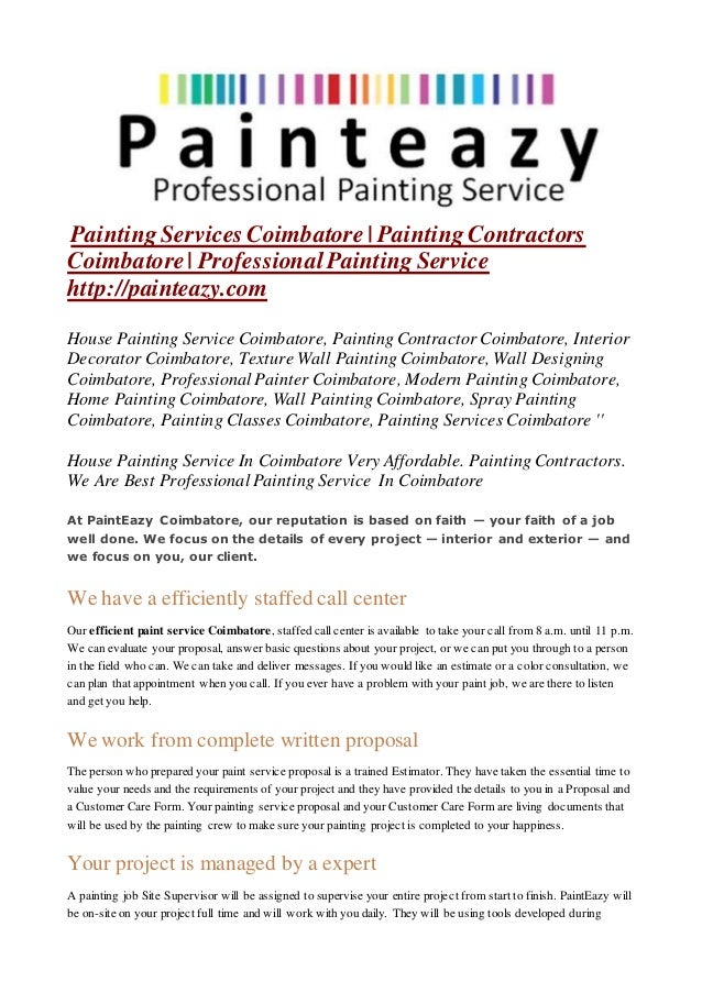 painting services coimbatore painting contractors professional service agreement contract