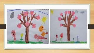 Painting the almont tree 