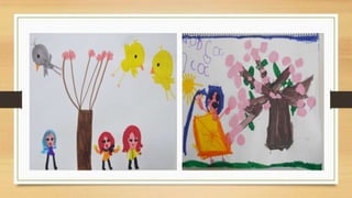 Painting the almont tree 