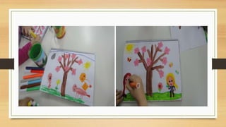 Painting the almont tree 