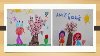 Painting the almont tree 