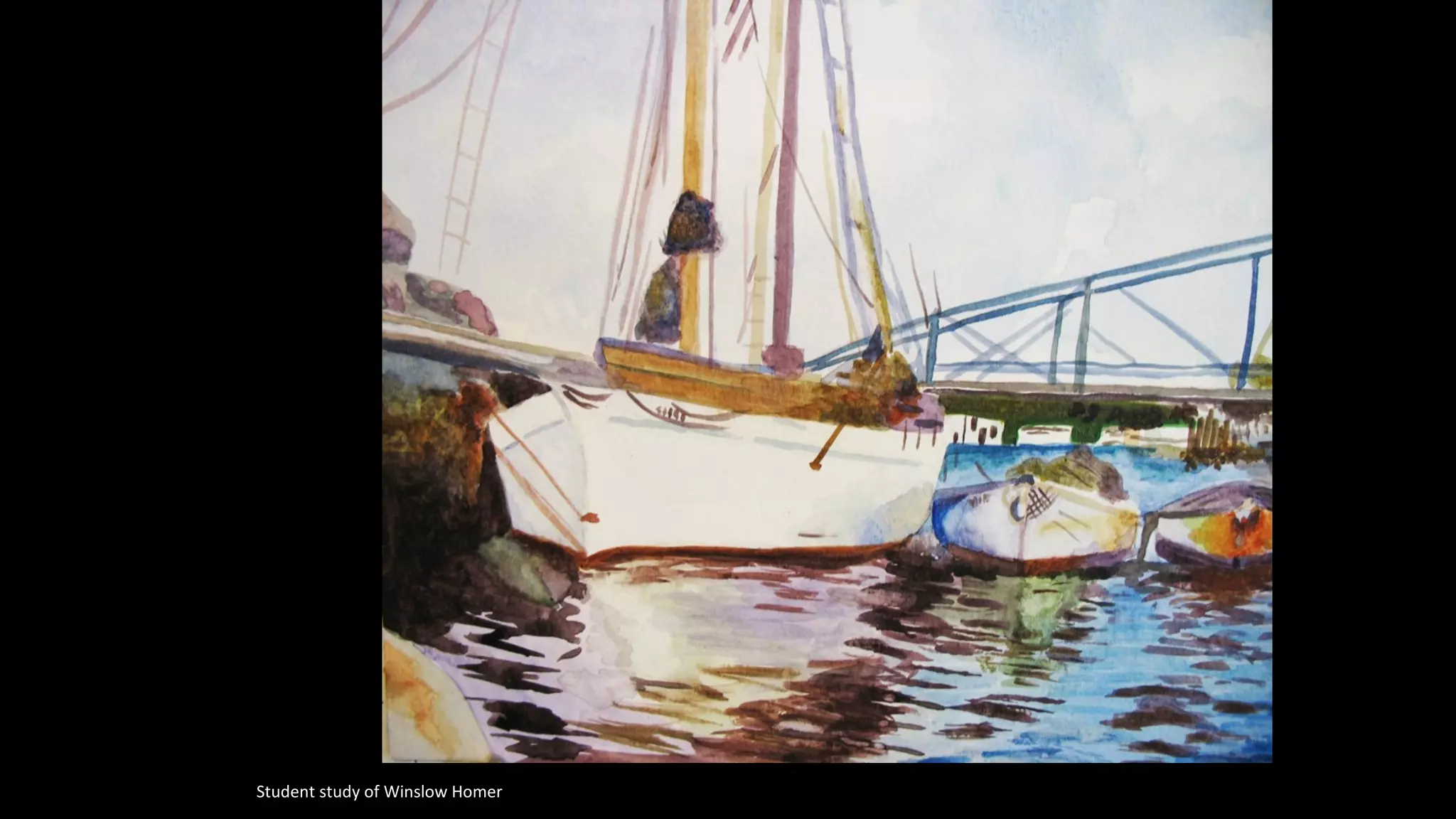 Student study of Winslow Homer
 