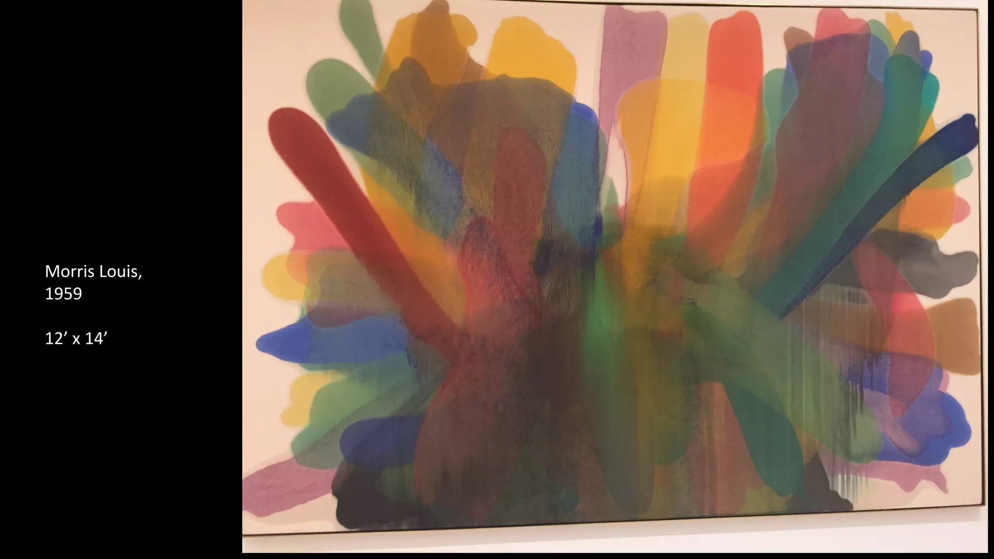 Morris Louis,
1959
12’ x 14’
 