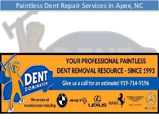 Paintless Dent Repair Services in Apex, NC
 