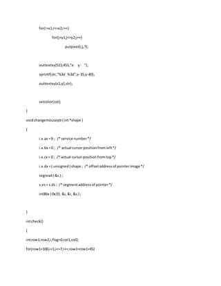 Paint program in c language | DOCX