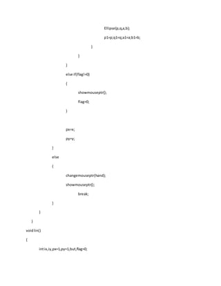 Paint program in c language | DOCX