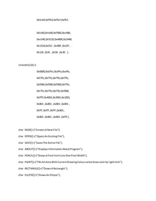 Paint program in c language | DOCX
