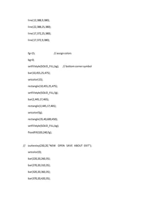 Paint program in c language | DOCX
