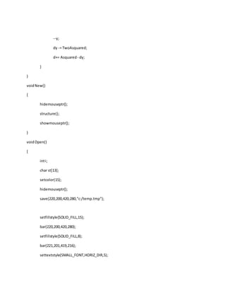 Paint program in c language | DOCX