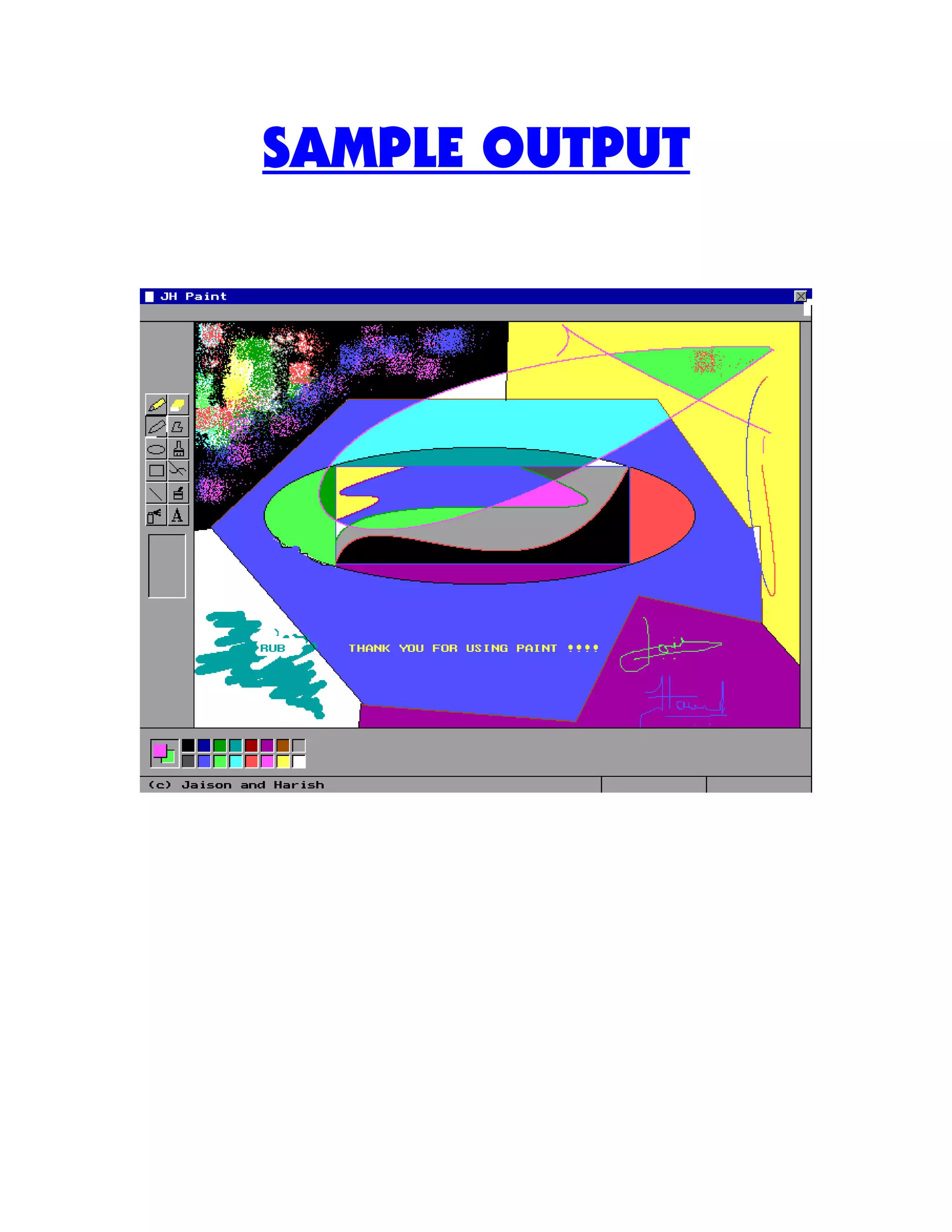 SAMPLE OUTPUT
 
