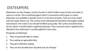 paints and varnishes civil engineering materials | PPTX