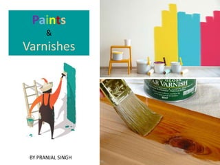 Paints
&
Varnishes
BY PRANJAL SINGH
 
