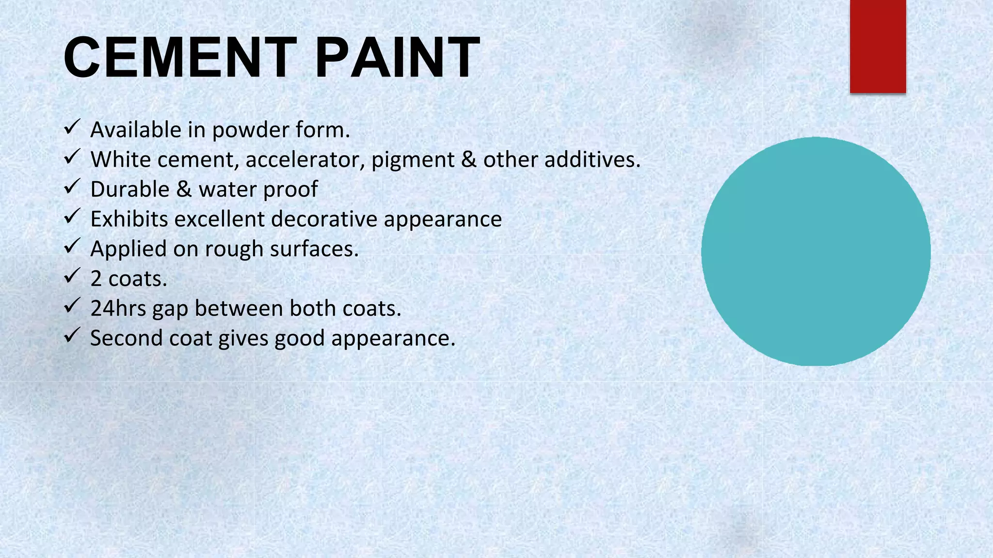 Paints, varnishes & distempers PPT