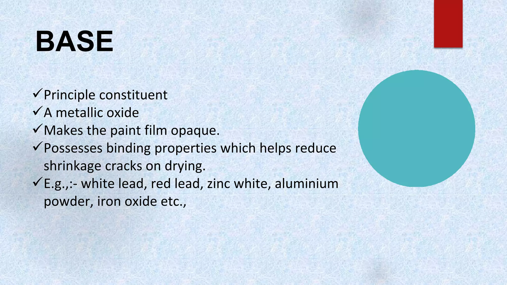 Paints, varnishes & distempers PPT