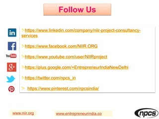 www.niir.org
Follow Us
www.entrepreneurindia.co
 