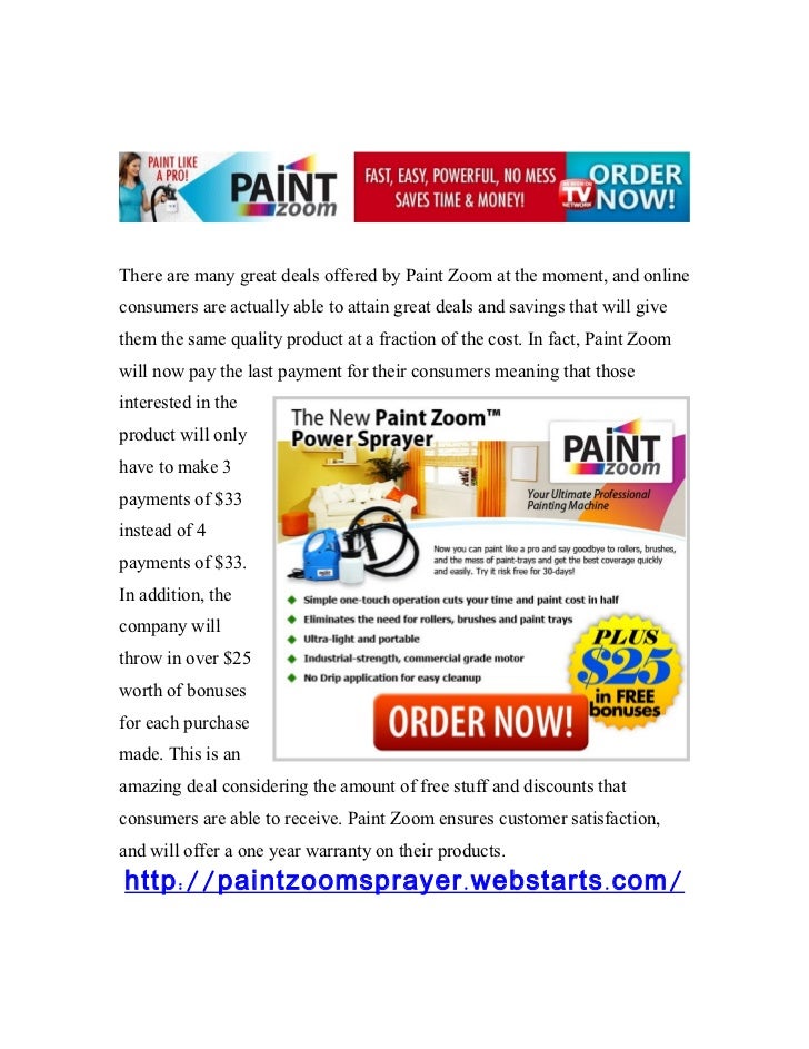 Paint Zoom Exploration into the Highly Acclaimed Paint Sprayer