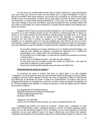 Self-Help Manual for People Detained by Immigration (French)