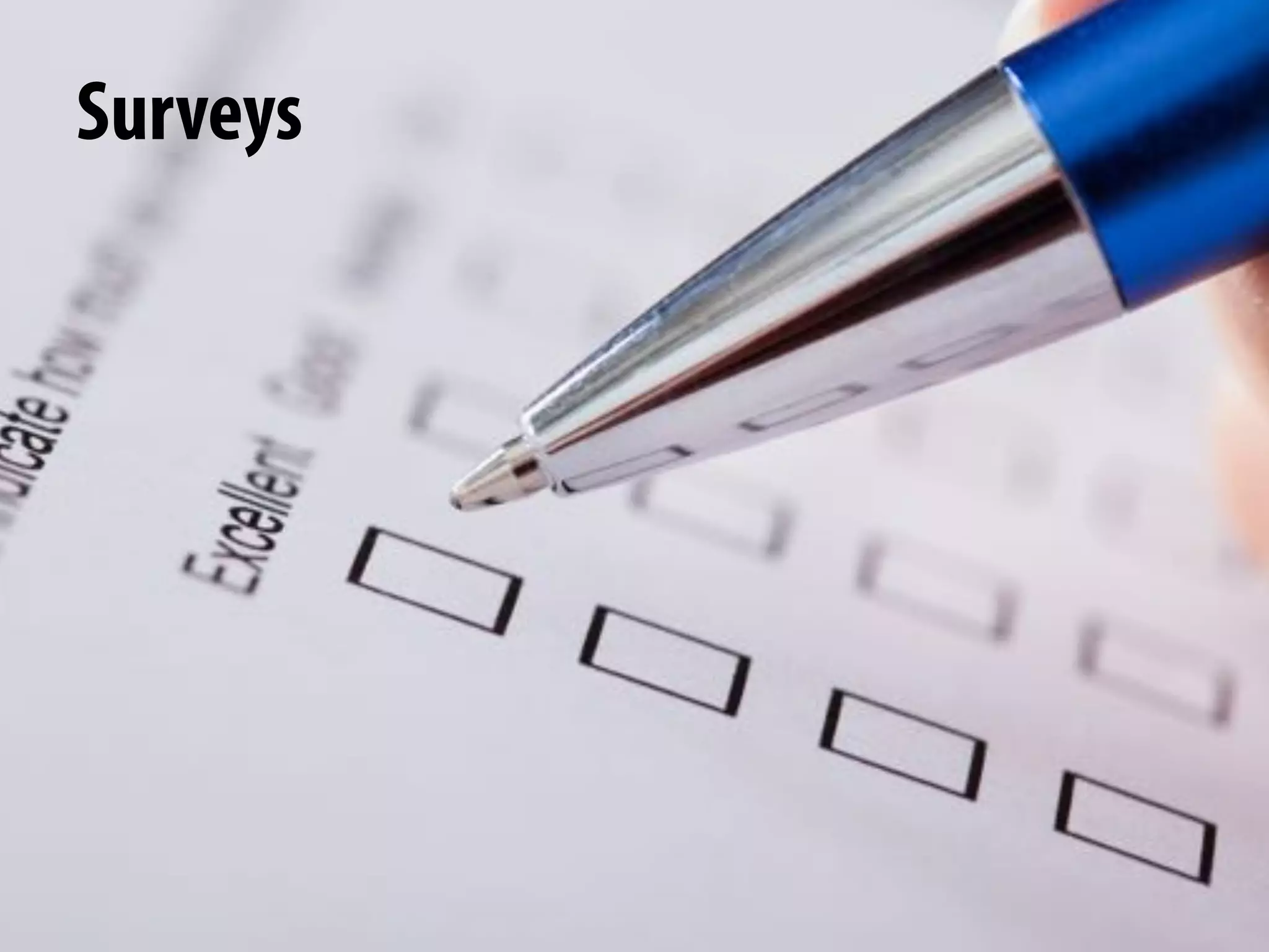 @michelejkiss
Surveys
 