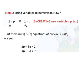 Pair of linear equations in two variables for classX