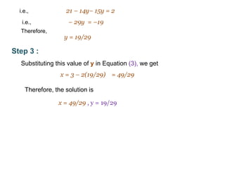 Pair of linear equations in two variables for classX